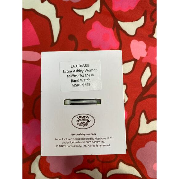 Laura Ashley Ladies Minimalist Mesh Watch Comes in A Gift Box - Picture 4 of 5